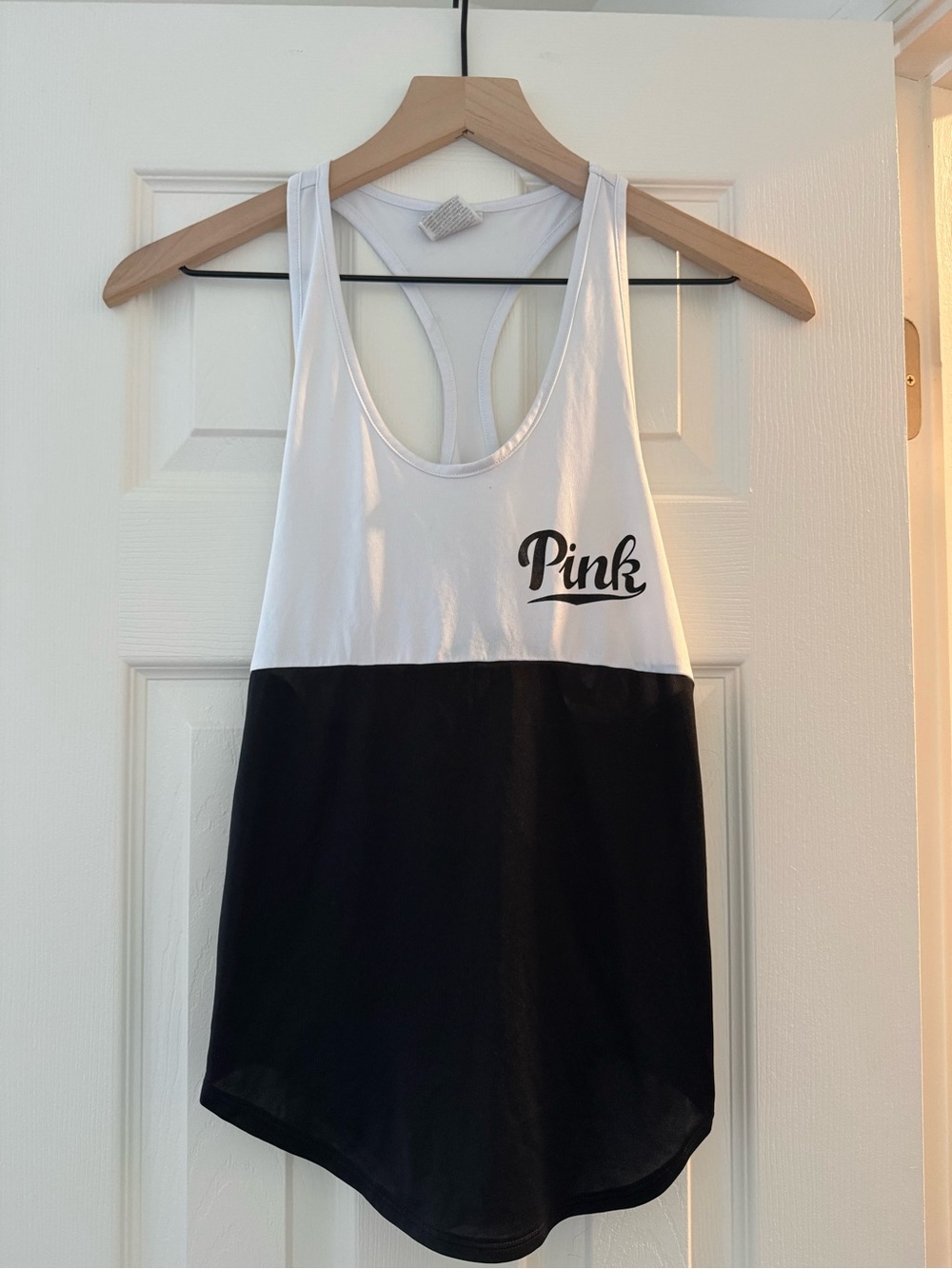 PINK Victoria's Secret Colorblock Racerback Tank